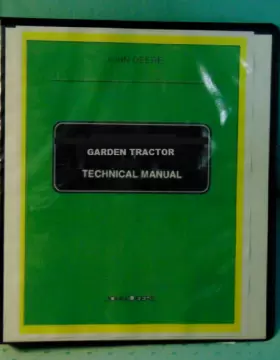 LX186 JOHN DEERE Ride Lawn Mower Service Manual Binder