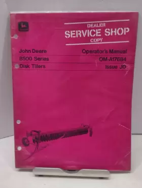 OM-A17684 JOHN DEERE Operators Manual Tillers Nos