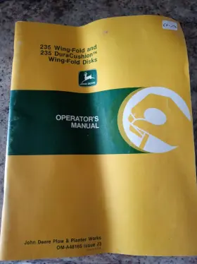OM-A48165 JOHN DEERE Wing Fold Duracushion Disks Operators