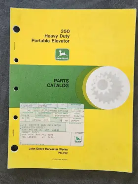 OM-C19591 JOHN DEERE Set Elevator Operators Manual #3
