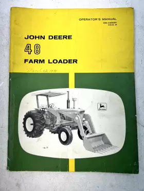 OM-C20081 JOHN DEERE Farm Loader Operators Manual Predelivery #2