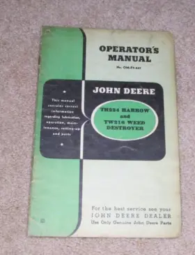 OM-F9-247 JOHN DEERE Harrow Weed Destroyer Operators Manual OM-F9-247 JOHN DEERE Harrow Weed Destroyer Operators Manual