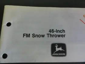 OM-M88330 JOHN DEERE Fm Snow Thrower Operators Manual #2