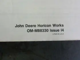 OM-M88330 JOHN DEERE Fm Snow Thrower Operators Manual #3