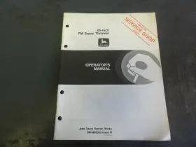 OM-M88330 JOHN DEERE Fm Snow Thrower Operators Manual