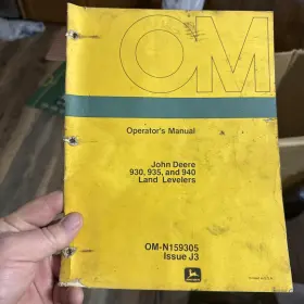 OM-N15905 JOHN DEERE Land Levelers Manual Operator