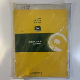 OM-N159551 JOHN DEERE Deer Toolbar Carrier Operators Manual