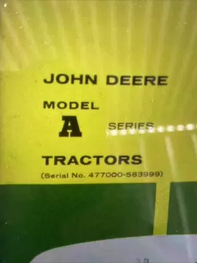 OM-R2000 JOHN DEERE Tractors Operators Manual #3