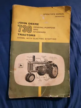 OM-R20700 JOHN DEERE Gp Standard Tractors Operators Manual