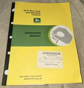 OM-R32129 JOHN DEERE Row Crop Standard Tractors Operators