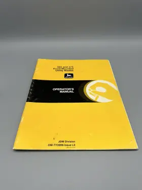 OM-TY3999 JOHN DEERE Front Utility Blades Operators Manual #2
