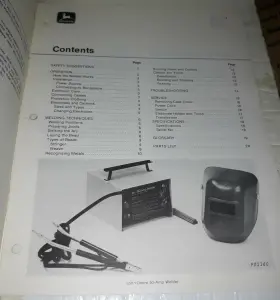 OM-TY4573 JOHN DEERE Welder Operators Manual #2