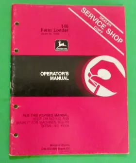OM-W21480 JOHN DEERE Farm Loader Operators Manual