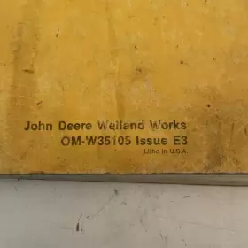 OM-W35105 JOHN DEERE Farm Loader Operators Manual #2