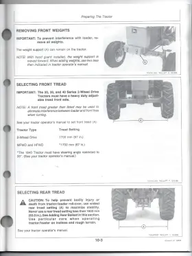 OM-W38890 JOHN DEERE Farm Loader Tractor Operators Manual #3