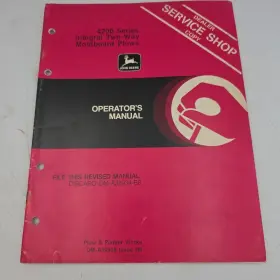 OMA18297 JOHN DEERE Integral Moldboard Plow Operator Manual