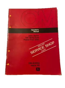 OMA29192 JOHN DEERE Wf Power Flex Operators Manual Book