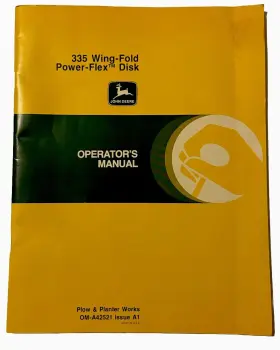 OMA42521 JOHN DEERE Wing Fold Power Flex Operators Manual