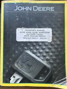 OMAR276030 JOHN DEERE Manual American Operator