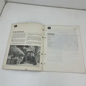 OMGA10558 JOHN DEERE Snow Plow Rotary Operators Manual #2