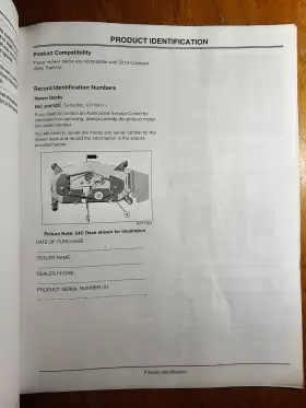 OMLVU14333 JOHN DEERE Mower Deck Tractor Operator Manual #3