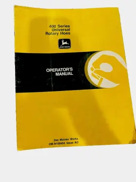 OMN159454 JOHN DEERE Rotary Hoe Operators Manual