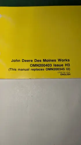 OMN200403 JOHN DEERE Mulch Master Operators Manual Gc #3