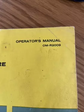 OMR2009 JOHN DEERE Tractor Operators Manual Book #3