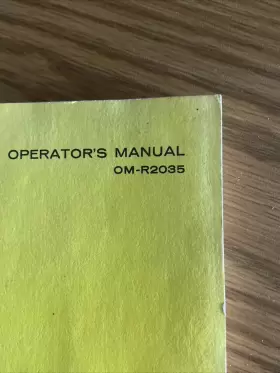 OMR2035 JOHN DEERE Tractor Operators Manual Book #3