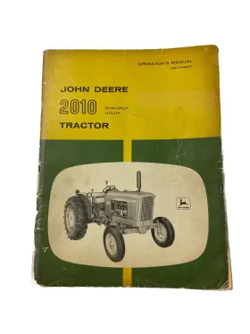OMT14690 JOHN DEERE Row Crop Utility Tractor Operators Manual