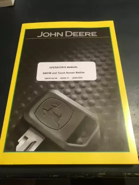 OMTR122740 JOHN DEERE Am Fm Touch Screen Radio Manual