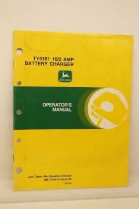 OMTY24014 JOHN DEERE Charger Operators Manual Amp Battery