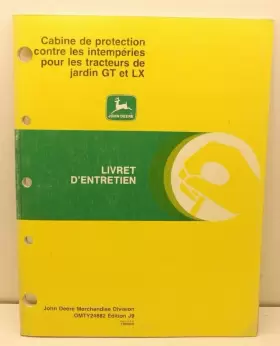 OMTY24882 JOHN DEERE Weather Enclosure Gt Lawn Tractor Manual #2