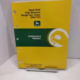 OMTY27499 JOHN DEERE High Hay Tester Operators Manual Nos