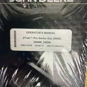 OMUC10539 JOHN DEERE Ztrak Pro Gas Operators Manual #2
