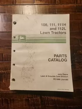 PC-1699 JOHN DEERE Lawn Tractor Catalog