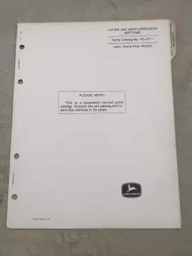 PC-217 JOHN DEERE Lister Middlebreaker Bottoms Catalog