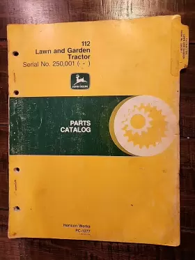 PC1277 JOHN DEERE Lawn Garden Tractor Catalog Manual
