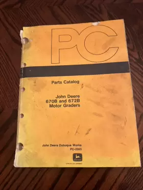 PC2063 JOHN DEERE Motor Grader Manual Book Catalog