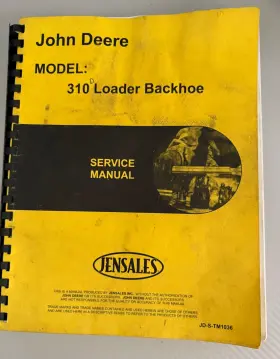 TM-1036 JOHN DEERE Loader Backhoe Service Manual Jensales