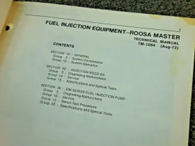 TM-1064 JOHN DEERE Fuel Injection Roosa Master Technical #2