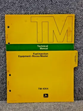 TM-1064 JOHN DEERE Fuel Injection Roosa Master Technical