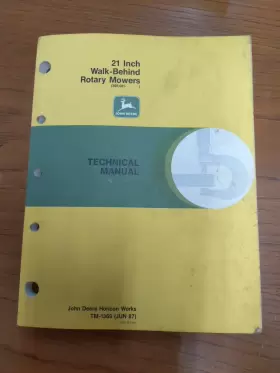 TM-1369 JOHN DEERE Walk Rotary Mowers Technical Manual