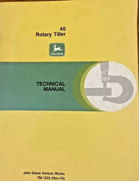 TM1232 JOHN DEERE Rotary Tiller Technical Manual