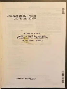 TM127119 JOHN DEERE Manual Utility Tractor Repair #2