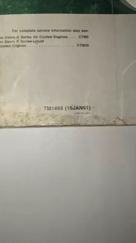 TM1493 JOHN DEERE Front Mowers Technical Manual January #2