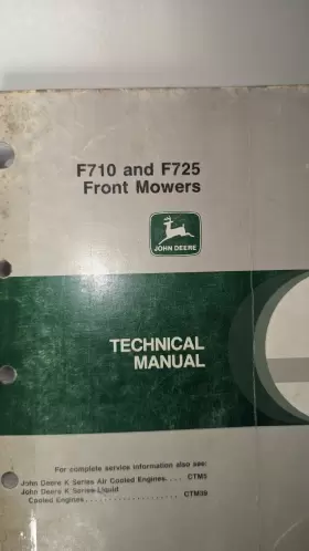 TM1493 JOHN DEERE Front Mowers Technical Manual January #3