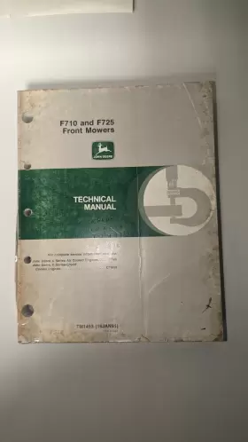 TM1493 JOHN DEERE Front Mowers Technical Manual January