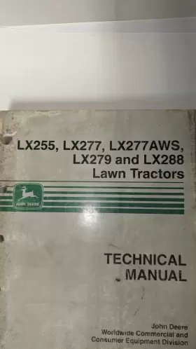 TM1754 JOHN DEERE Lawn Tractor Manual #3