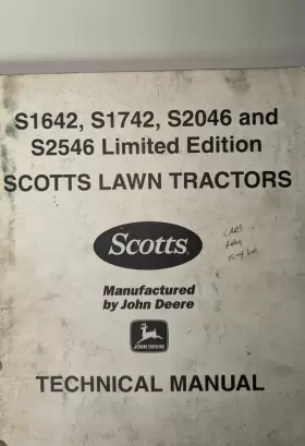TM1776 JOHN DEERE Scotts Lawn Tractors Manual #3